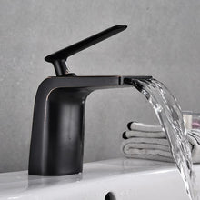 Charger l'image dans la galerie, Black and Bronze Classic Waterfall Bathroom Faucet