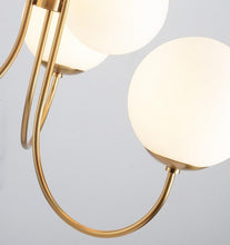 Charger l'image dans la galerie, Lustre multi-ampoules en verre dépoli