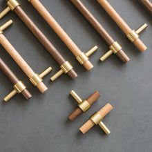 Load image into Gallery viewer, modern wood cabinet handles for kitchens and bathrooms