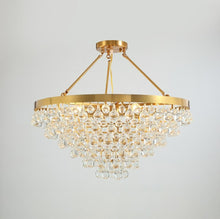 Load image into Gallery viewer, Modern Glass Crystal Droplet Chandelier