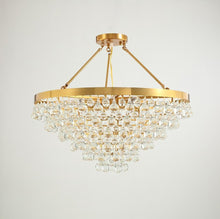 Load image into Gallery viewer, Modern Glass Crystal Droplet Chandelier