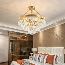 Load image into Gallery viewer, Modern Glass Crystal Droplet Chandelier