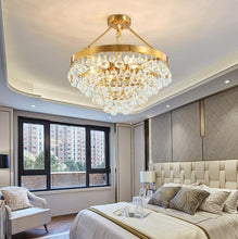 Load image into Gallery viewer, Modern Glass Crystal Droplet Chandelier