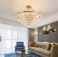 Load image into Gallery viewer, Modern Glass Crystal Droplet Chandelier