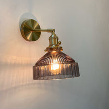 Load image into Gallery viewer, Smokey Vintage Glass Wall Lamps