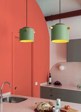 Load image into Gallery viewer, Green wood pendant lights