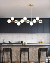Load image into Gallery viewer, Frosted Glass Multi-Bulb Kitchen Chandelier

