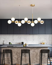 Load image into Gallery viewer, Frosted Glass Multi-Bulb Kitchen Chandelier