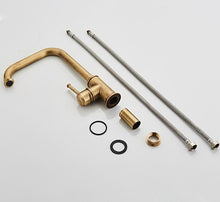 Cargar imagen en el visor de la galería, Grifo de cocina de bronce vintage