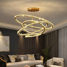 Charger l'image dans la galerie, Glass Crystal Ring Chandelier