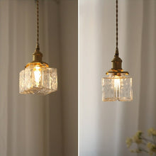 Load image into Gallery viewer, Modern Brass Glass Pendant Light