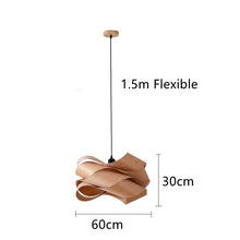 Charger l'image dans la galerie, Suspensions modernes en bois rasé