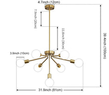 Charger l'image dans la galerie, Claire - Luminaire multi-ampoules moderne