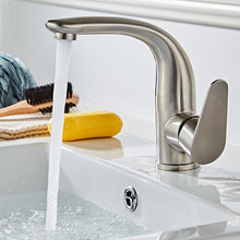 Charger l'image dans la galerie, Brushed nickel Classic Curved Bathroom Faucet
