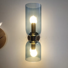 Charger l'image dans la galerie, Blue modern glass wall sconce