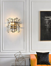 Charger l'image dans la galerie, Black luxury glass wall sconce