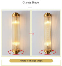 Charger l'image dans la galerie, Applique murale moderne à colonne en verre