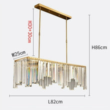 Charger l'image dans la galerie, Priscilla - Lustre moderne en cristal de verre