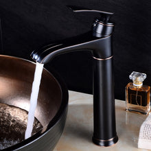 Load image into Gallery viewer, Tall Vintage Brass Bathroom Faucet