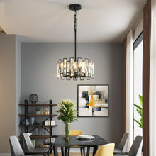 Load image into Gallery viewer, Black Farmhouse Chic Chandelier