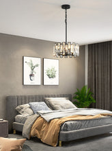 Load image into Gallery viewer, Modern Matte Black Chic Chandelier