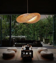 Load image into Gallery viewer, Modern Bamboo Woven Pendant Light