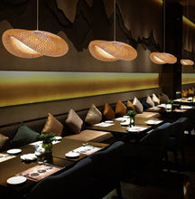 Load image into Gallery viewer, Modern Bamboo Woven Pendant Light