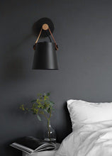 Load image into Gallery viewer, black Wooden nordic hanging wall lamp