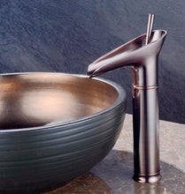 Load image into Gallery viewer, Modern bronze bathroom faucet