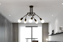 Load image into Gallery viewer, Vintage Wrought Iron Industrial Light Fixture