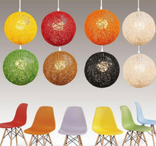 Load image into Gallery viewer, colorful wicker pendant lights