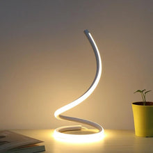 Load image into Gallery viewer, Modern White Spiral Table Lamp