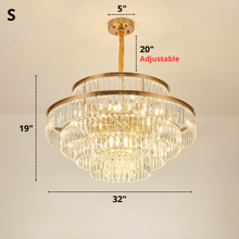 Load image into Gallery viewer, Modern Glass Crystal Chandelier