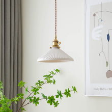Load image into Gallery viewer, vintage white ceramic retro pendant lights
