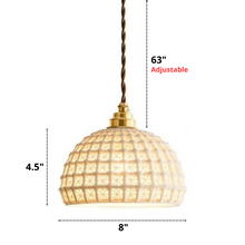 Charger l'image dans la galerie, Suspension en céramique tissée