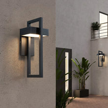 Load image into Gallery viewer, Sawyer geometric modern style Outdoor waterproof LED wall light
