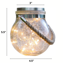 Load image into Gallery viewer, Glass Jar Garden Hanging Lights Dimensions

