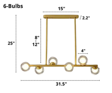 Load image into Gallery viewer, Amara - Modern Horizontal Chandelier
