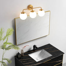 Load image into Gallery viewer, Bathroom Vanity Light Fixture with Frosted Glass Shades
