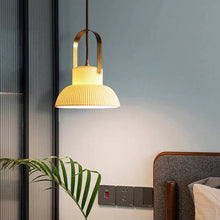 Load image into Gallery viewer, Japandi Style Ribbed Ceramic Pendant Lights
