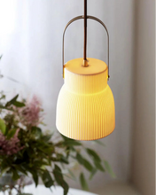 Load image into Gallery viewer, Japandi Style Ribbed Ceramic Pendant Lights
