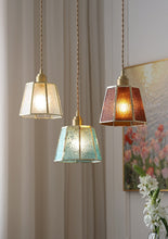 Load image into Gallery viewer, vintage style stained glass pendant lights
