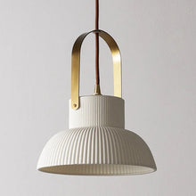 Load image into Gallery viewer, Japandi Style Ribbed Ceramic Pendant Lights
