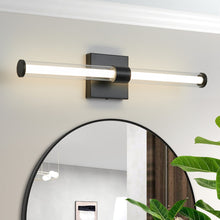 Load image into Gallery viewer, black bathroom vanity wall light
