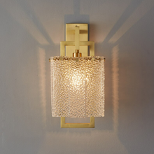 Load image into Gallery viewer, Modern Textured Glass Wall Sconce
