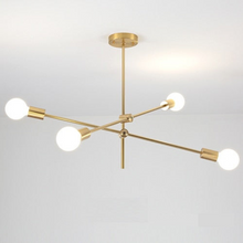 Load image into Gallery viewer, Modern Angled Multi-Bulb Pendant Light Fixture
