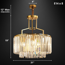 Load image into Gallery viewer, Octavian - Glass Crystal Chandelier
