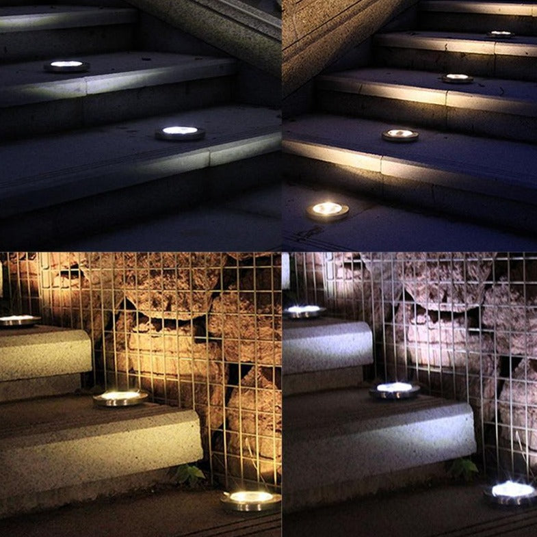 Solar panel ground lights sale