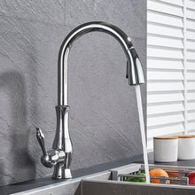 Load image into Gallery viewer, Chrome Anton Retractable Kitchen Faucet
