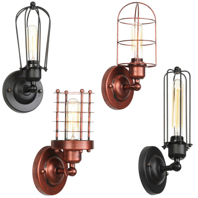 Retro Industrial Metal Wall Lamps